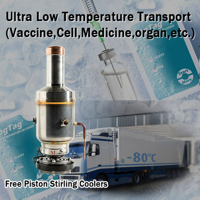 12V/24V/100V TO 240V Stirling Cooler Refrigerant helium He -130C Super Cooling Compressor